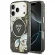 Guess - IML Glitter Flowers Triangle MagSafe (GUHMP18LHFLPEDK) - iPhone 18 Pro / iPhone 17 Pro - Black