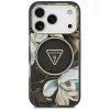Guess - IML Glitter Flowers Triangle MagSafe (GUHMP18LHFLPEDK) - iPhone 18 Pro / iPhone 17 Pro - Black