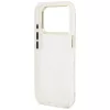 Guess - IML Glitter Flowers Triangle MagSafe (GUHMP18LHFLPEDH) - iPhone 18 Pro / iPhone 17 Pro - White