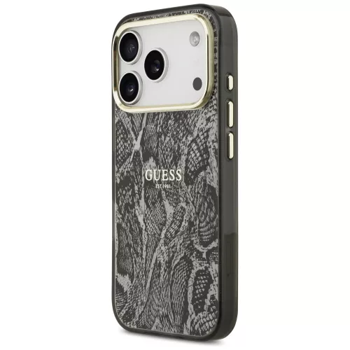 Guess - Python Pattern MagSafe (GUHMP18LHIMPYGK) - iPhone 18 Pro / iPhone 17 Pro - Black