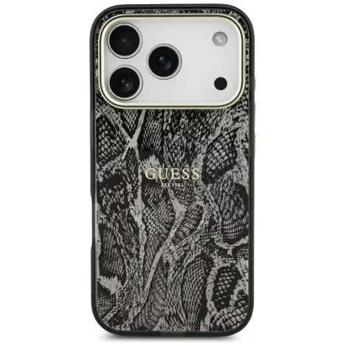 Guess - Python Pattern MagSafe (GUHMP18LHIMPYGK) - iPhone 18 Pro / iPhone 17 Pro - Black