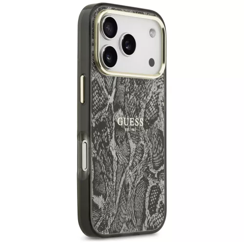 Guess - Python Pattern MagSafe (GUHMP18LHIMPYGK) - iPhone 18 Pro / iPhone 17 Pro - Black