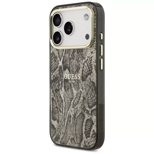 Guess - Python Pattern MagSafe (GUHMP18LHIMPYGW) - iPhone 18 Pro / iPhone 17 Pro - Brown