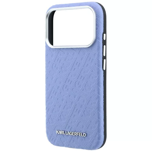 Karl Lagerfeld - HC MagSafe Grained Leather Metal Logo (KLHMP18LPSKLFOFB) - iPhone 18 Pro Max / iPhone 17 Pro Max - Blue