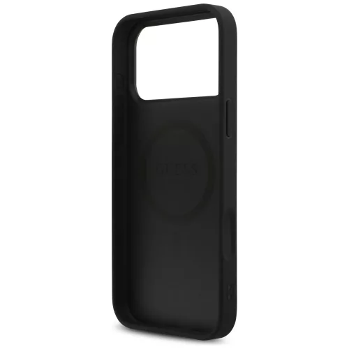 Guess - Leather 4G Triangle Strass MagSafe (GUHMP18XP4TDPLK) - iPhone 18 Pro Max / iPhone 17 Pro Max - Black