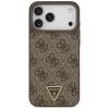 Guess - Leather 4G Triangle Strass MagSafe (GUHMP18XP4TDPW) - iPhone 18 Pro Max / iPhone 17 Pro Max - Brown