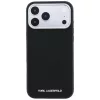 Karl Lagerfeld - HC MagSafe Grained Leather Elongated Logo (KLHMP18XPSWGKLK) - iPhone 18 Pro Max / iPhone 17 Pro Max - Black