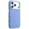 Karl Lagerfeld - Hardcase MagSafe Grained Leather Elongated Logo (KLHMP18LPSWGKLB) - iPhone 18 Pro / iPhone 17 Pro - Blue