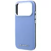 Karl Lagerfeld - Hardcase MagSafe Grained Leather Elongated Logo (KLHMP18LPSWGKLB) - iPhone 18 Pro / iPhone 17 Pro - Blue