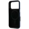 Karl Lagerfeld - Hardcase MagSafe Grained Leather Elongated Logo (KLHMP18LPSWGKLB) - iPhone 18 Pro / iPhone 17 Pro - Blue