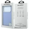 Karl Lagerfeld - Hardcase MagSafe Grained Leather Elongated Logo (KLHMP18LPSWGKLB) - iPhone 18 Pro / iPhone 17 Pro - Blue