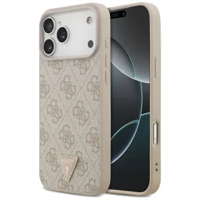   Guess - Leather 4G Triangle Strass MagSafe (GUHMP18XP4TDPP) - iPhone 18 Pro Max / iPhone 17 Pro Max - Pink