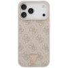 Guess - Leather 4G Triangle Strass MagSafe (GUHMP18XP4TDPP) - iPhone 18 Pro Max / iPhone 17 Pro Max - Pink