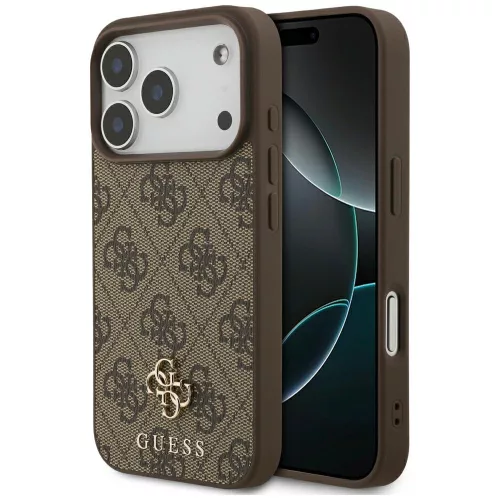 Guess - Hardcase 4G Small & Classic MagSafe (GUHMP18LP4SM4MW) - iPhone 18 Pro / iPhone 17 Pro - Brown