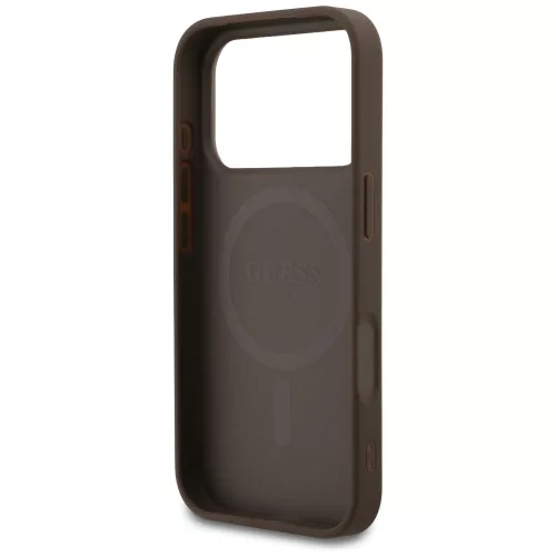 Guess - Hardcase 4G Small & Classic MagSafe (GUHMP18LP4SM4MW) - iPhone 18 Pro / iPhone 17 Pro - Brown