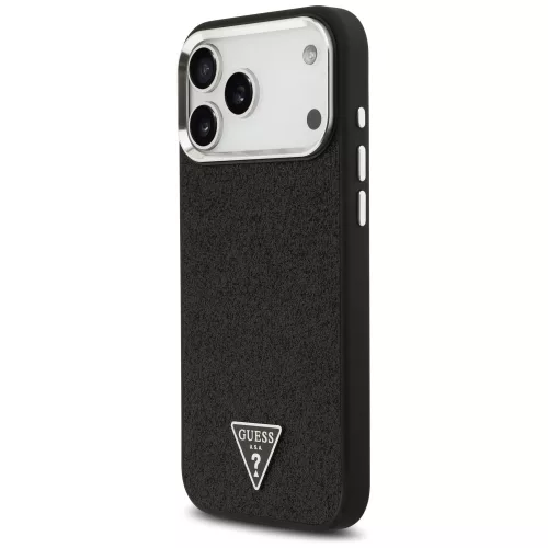 Guess - Glitter Triangle Logo MagSafe (GUHMP18XPFGTSCMK) - iPhone 18 Pro Max / iPhone 17 Pro Max - Black