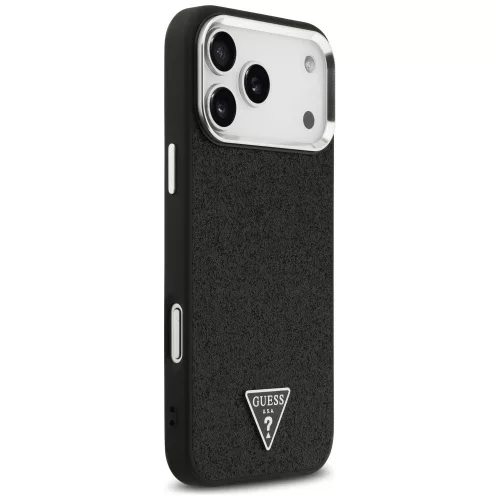 Guess - Glitter Triangle Logo MagSafe (GUHMP18XPFGTSCMK) - iPhone 18 Pro Max / iPhone 17 Pro Max - Black