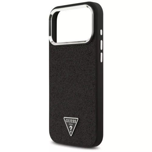 Guess - Glitter Triangle Logo MagSafe (GUHMP18XPFGTSCMK) - iPhone 18 Pro Max / iPhone 17 Pro Max - Black