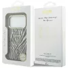 Guess - Zebra Glitter Triangle Logo MagSafe (GUHMP18X6HZPGTLS) - iPhone 18 Pro Max / iPhone 17 Pro Max - Silver