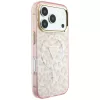 Guess - Leopard Glitter Triangle Logo MagSafe (GUHMP18XHLEGTGLP) - iPhone 18 Pro Max / iPhone 17 Pro Max - Pink