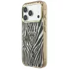 Guess - Zebra Glitter Triangle Logo MagSafe (GUHMP18X6HZPGTLD) - iPhone 18 Pro Max / iPhone 17 Pro Max - Gold