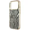 Guess - Zebra Glitter Triangle Logo MagSafe (GUHMP18X6HZPGTLD) - iPhone 18 Pro Max / iPhone 17 Pro Max - Gold