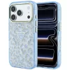 Guess - Leopard Glitter Triangle Logo MagSafe (GUHMP18XHLEGTGLU) - iPhone 18 Pro Max / iPhone 17 Pro Max - Light Blue