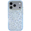Guess - Leopard Glitter Triangle Logo MagSafe (GUHMP18XHLEGTGLU) - iPhone 18 Pro Max / iPhone 17 Pro Max - Light Blue