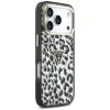Guess - Leopard Glitter Triangle Logo MagSafe (GUHMP18LHLEGTGLK) - iPhone 18 Pro / iPhone 17 Pro - Black