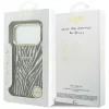 Guess - Zebra Glitter Triangle Logo MagSafe (GUHMP18L6HZPGTLD) - iPhone 18 Pro / iPhone 17 Pro - Gold