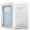 Guess - Leopard Glitter Triangle Logo MagSafe (GUHMP18LHLEGTGLU) - iPhone 18 Pro / iPhone 17 Pro - Light Blue