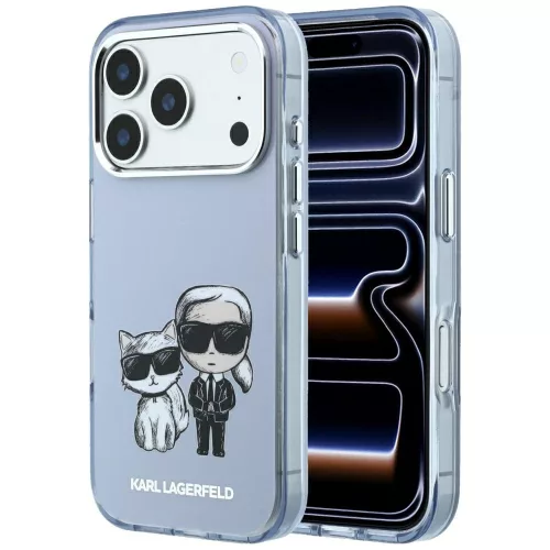Karl Lagerfeld - IML KC Bodies Sketch Print MagSafe (KLHMP18X6HKCIDB) - iPhone 18 Pro Max / iPhone 17 Pro Max - Blue