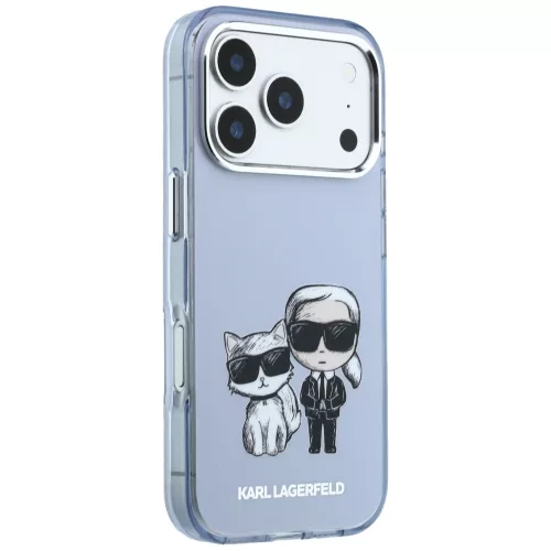 Karl Lagerfeld - IML KC Bodies Sketch Print MagSafe (KLHMP18X6HKCIDB) - iPhone 18 Pro Max / iPhone 17 Pro Max - Blue