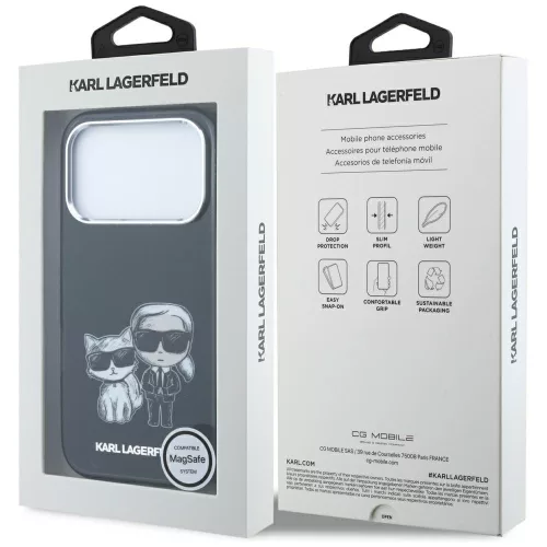 Karl Lagerfeld - IML KC Bodies Sketch Print MagSafe (KLHMP18X6HKCIDK) - iPhone 18 Pro Max / iPhone 17 Pro Max - Black