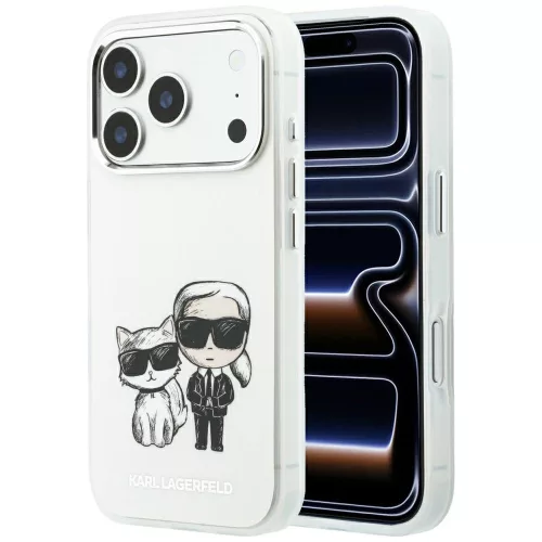 Karl Lagerfeld - IML KC Bodies Sketch Print MagSafe (KLHMP18L6HKCIDE) - iPhone 18 Pro / iPhone 17 Pro - Beige