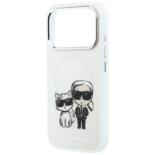 Karl Lagerfeld - IML KC Bodies Sketch Print MagSafe (KLHMP18L6HKCIDE) - iPhone 18 Pro / iPhone 17 Pro - Beige