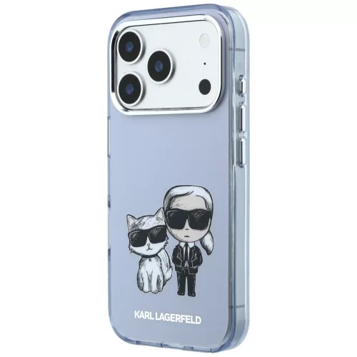 Karl Lagerfeld - IML KC Bodies Sketch Print MagSafe (KLHMP18L6HKCIDB) - iPhone 18 Pro / iPhone 17 Pro - Blue