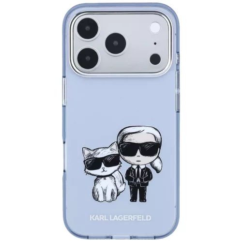 Karl Lagerfeld - IML KC Bodies Sketch Print MagSafe (KLHMP18L6HKCIDB) - iPhone 18 Pro / iPhone 17 Pro - Blue