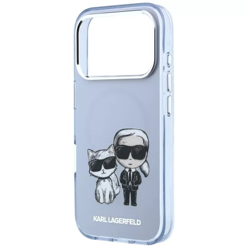 Karl Lagerfeld - IML KC Bodies Sketch Print MagSafe (KLHMP18L6HKCIDB) - iPhone 18 Pro / iPhone 17 Pro - Blue