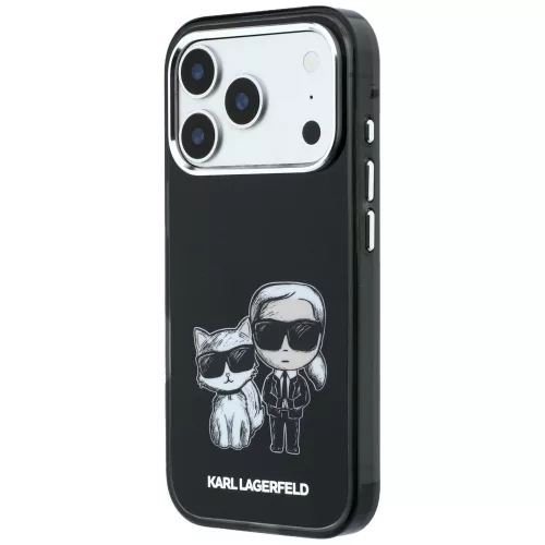 Karl Lagerfeld - IML KC Bodies Sketch Print MagSafe (KLHMP18L6HKCIDK) - iPhone 18 Pro / iPhone 17 Pro - Black