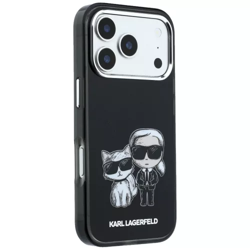 Karl Lagerfeld - IML KC Bodies Sketch Print MagSafe (KLHMP18L6HKCIDK) - iPhone 18 Pro / iPhone 17 Pro - Black