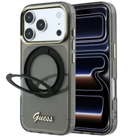   Guess - Ring Stand Script Metal Logo MagSafe (GUHMP18X6HCCMSK) - iPhone 18 Pro Max / iPhone 17 Pro Max - Black