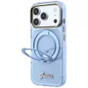 Guess - Ring Stand Script Metal Logo MagSafe (GUHMP18L6HCCMSB) - iPhone 18 Pro / iPhone 17 Pro - Light Blue