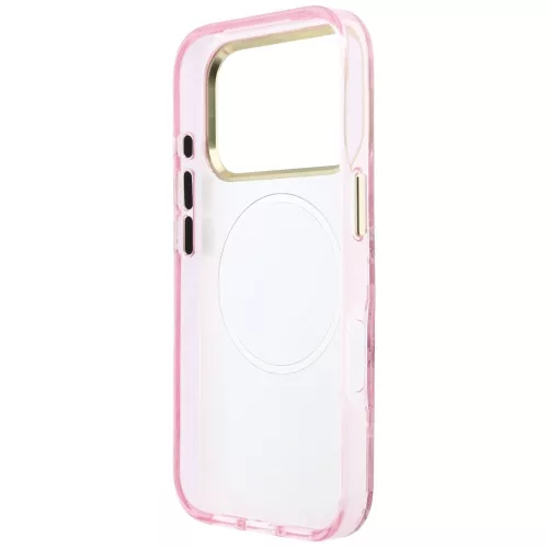 Guess - IML Glitter Blossom Roses MagSafe (GUHMP18L6HTBGSLP) - iPhone 18 Pro / iPhone 17 Pro - Pink