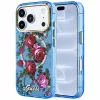 Guess - IML Glitter Blossom Roses MagSafe (GUHMP18L6HTBGSLB) - iPhone 18 Pro / iPhone 17 Pro - Light Blue