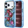 Guess - IML Glitter Blossom Roses MagSafe (GUHMP18X6HTBGSLB) - iPhone 18 Pro Max / iPhone 17 Pro Max - Light Blue