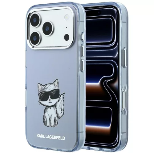 Karl Lagerfeld - IML Choupette Body Sketch Print MagSafe (KLHMP18X6HCIKDB) - iPhone 18 Pro Max / iPhone 17 Pro Max - Blue