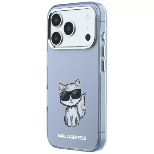 Karl Lagerfeld - IML Choupette Body Sketch Print MagSafe (KLHMP18X6HCIKDB) - iPhone 18 Pro Max / iPhone 17 Pro Max - Blue