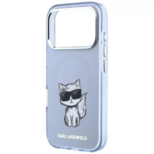 Karl Lagerfeld - IML Choupette Body Sketch Print MagSafe (KLHMP18X6HCIKDB) - iPhone 18 Pro Max / iPhone 17 Pro Max - Blue