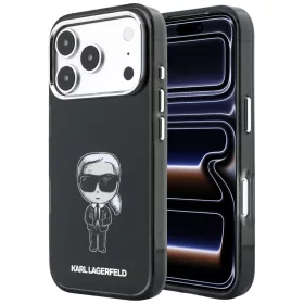   Karl Lagerfeld - HC MagSafe IML Ikonik Sketch Print (KLHMP18L6HKIKDK) - iPhone 18 Pro / iPhone 17 Pro - Black